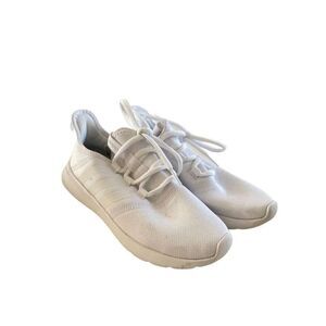 Adidas Womens White Primegreen Cloudfoam Lace Up Running Athletic Shoes Size 7